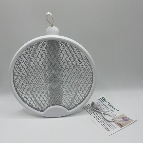 Folding / Hangable 2-in-1 Electric Mosquito Swatter Fly Swatter Outside/Inside - Picture 6 of 6
